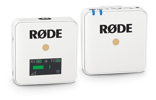 Micrófono Rode Wireless GO Condensador Omnidireccional color blanco