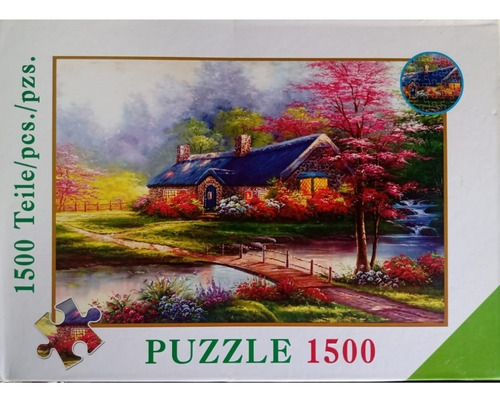 Puzzle 1500 Pzs Casa En El Rio Primavera 1970536 Shine