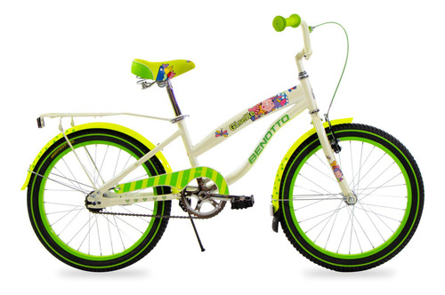 Bicicleta Benotto Cross Giselle R20 Niña Freno Contrapedal Color Verde/Crema Tamaño del cuadro Unitalla