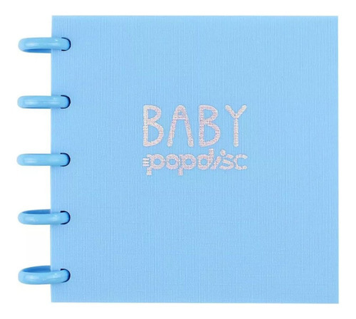 Caderno Baby Gr Pontilhado Azul Tutti-frutti 90g/m2 Pop Disc