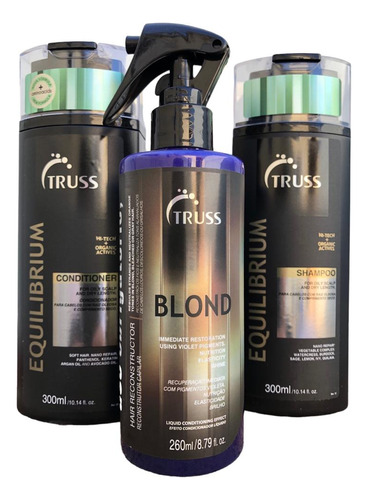 Truss Equilibrium Shampoo  Condicionador 300ml + Blond 260ml