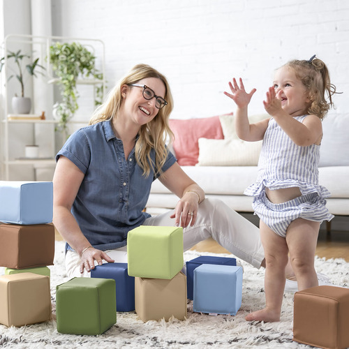 Building Blocks Ecr4kids Softzone Patchwork Para Niños Peque
