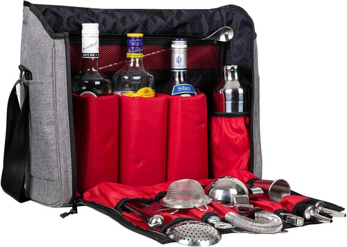 Jillmo Bartender Kit, Juego De Bar De 14 Piezas Con Bolsa...