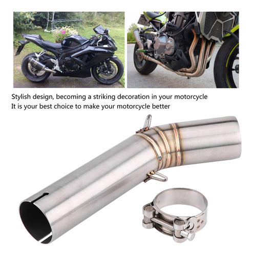 Sistema De Escape Completo Para Motocicleta, Tubo Intermedio