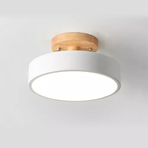 Lámpara Led Nordica De Colgante Moderno 3 Colors Madera