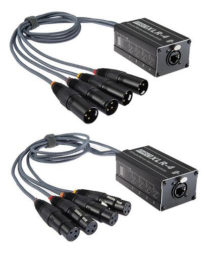 . Extensor Ethernet Xlr/dmx A Ethercon Rj45 Cat5/cat6, Negro