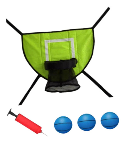 Juego De Aro De Baloncesto Para Trampolín, Baloncesto Azul