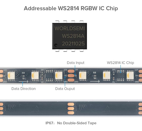 Ws2814 Ic Rgbw Rgb+blanco Cálido (similar Ws2812b) Dir...