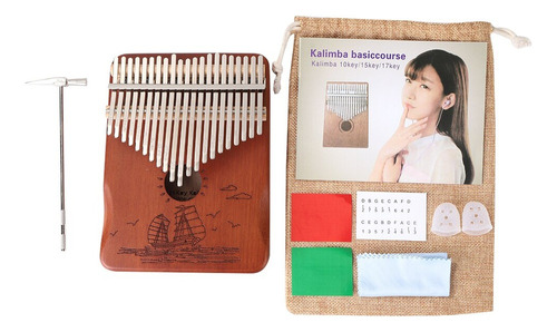 Piano Kalimba De 21 Teclas Con Pulgar, Instrumento Musical