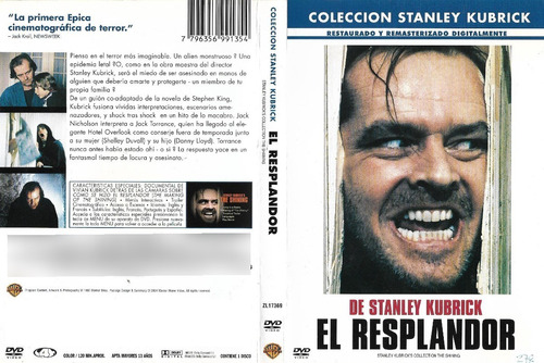 El Resplandor Dvd Stanley Kubrick Jack Nicholson Terror