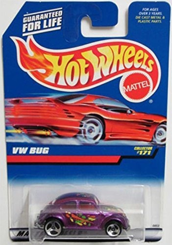 Mattel Hot Wheels 1998 1:64 Escala Púrpura Vw Beetle J510p