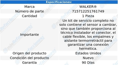 Sensor Temp Aire Admisión Grand Cherokee L6 4.0l 97-04