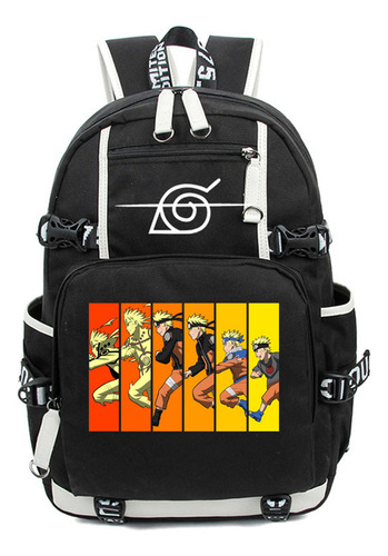 Mochila De Comercio Exterior Transfronterizo De Anime Japoné Color 003 Diseño De La Tela Naruto