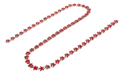 Cadena De Strass Decorativa Roja De 10 Mm Con Forma De Estre