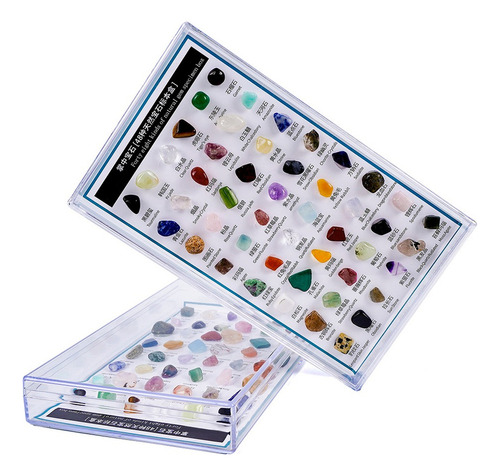 Caja De Colección De Piedras Preciosas (48 Piezas De