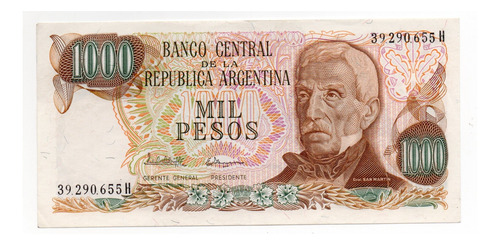 Argentina Billete 1000 Pesos Ley Bottero 2459a