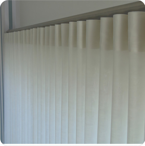 Cortina Gaze De Linho 7m X 2,80 - Para Trilho Suíço Max Cor Off-white
