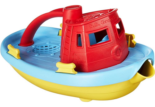 Green Toys Tug Boat Red - Cb2