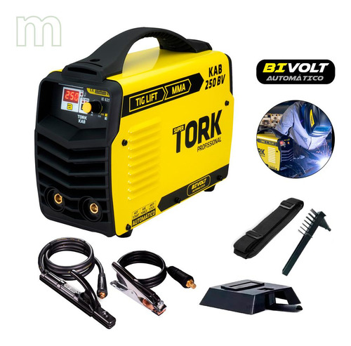 Máquina De Solda Inversora Kab250 Bivolt Ie-8250 Super Tork