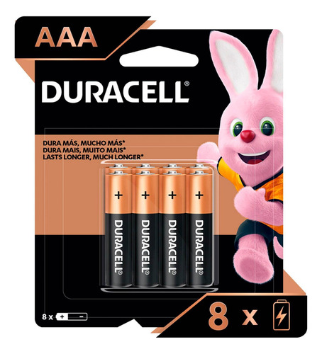 Pack 8 Pilas Duracell Aaa Alcalina
