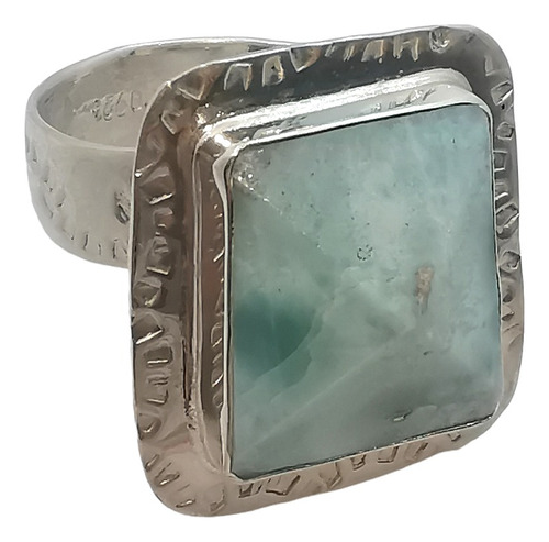 Anillo Larimar En Plata