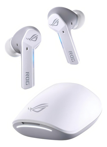 Fones de ouvido sem fio para jogos Asus Rog Cetra, cor branco