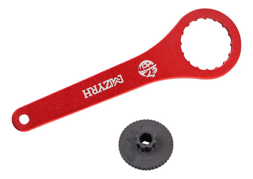 Llave Bb Para Bicicleta 44 Rojo Rojo Para 16 Muescas 44mm