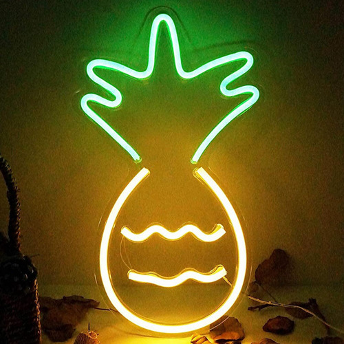 Letrero De Neón De Piña, Luz De Neón, Luces De Pared