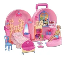Comprar Gloria Carrito Maletin Muebles Muñecas Casa Sala Dormitorio