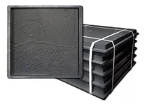 Comprar Molde Para Baldosas Laja Gregoriana X 10 Unidades. Color Gris Oscuro