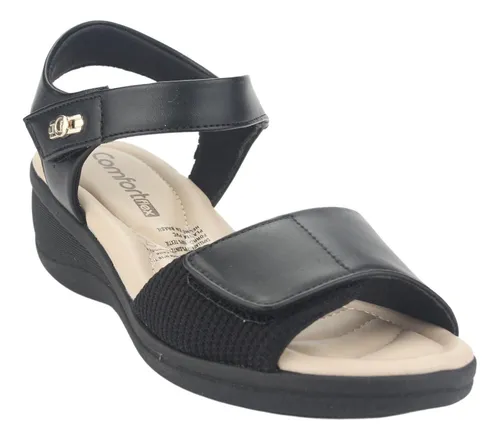 Sandalia Comfortflex Mujer 2388403 Negro Casual