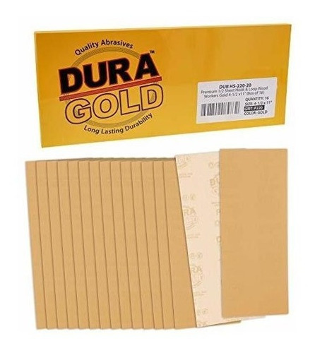 16 Lijas Dura-gold 11.4cm X 28cm Grano 220