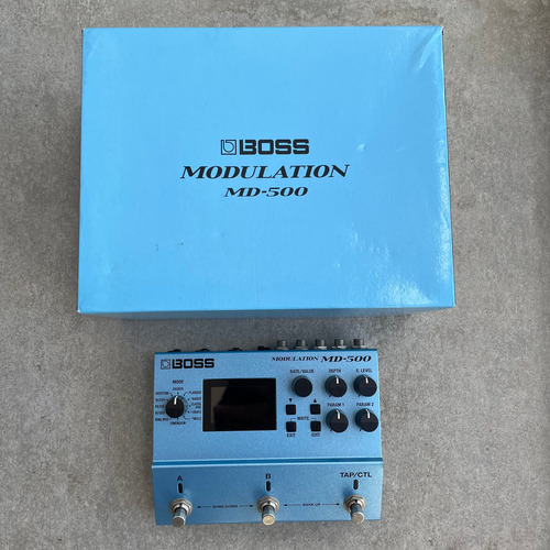 Pedal Boss Modulation Md-500 Azul-aço (Usado)