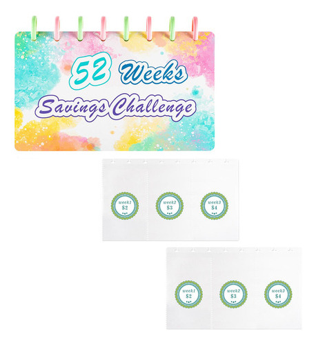 Carpeta De Desafío De Ahorro De 52 Semanas, Planificador De