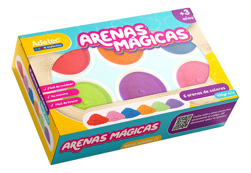 Arena Mágica 6 Colores Surtidos 100gr Adetec - Ofieduc