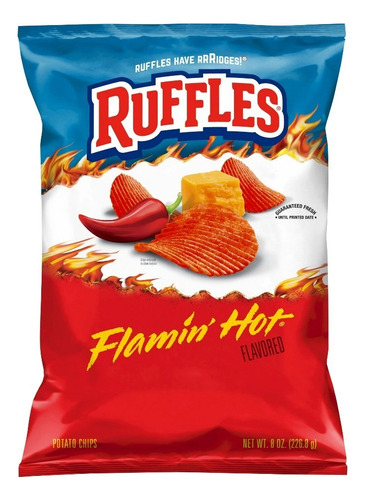 Ruffles Flamin' Hot 226.8g | Sabor Picante