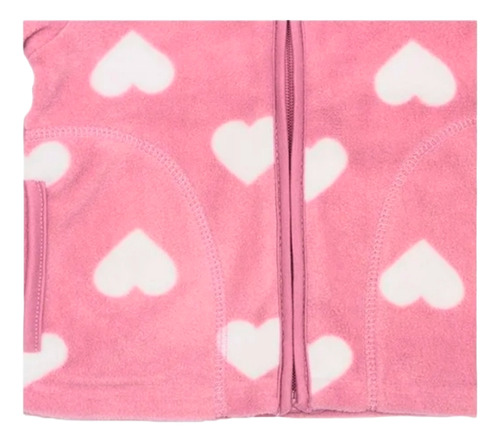 Chamarra Para Bebe Con Bolsas Diseño De Corazones
