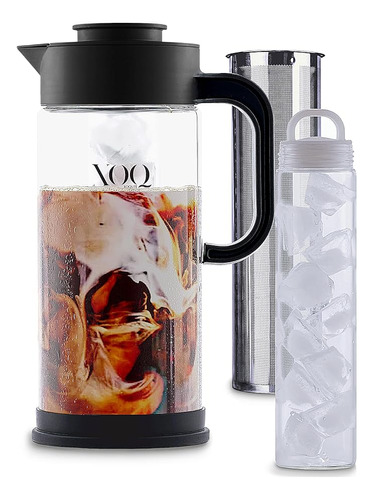 Xoq Cafetera Fria Kit Enfriador Cafetera Vidrio 50 Onzas 5 L