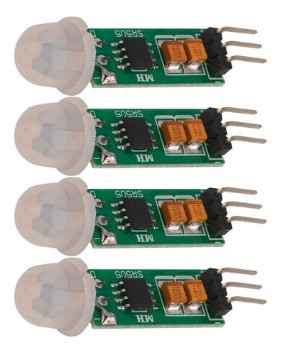 4 Piezas Sensor Hc-sr505 Presencia Pir Movimiento Infrarrojo