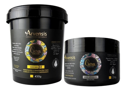 Kit Cachos Definidos Arvensis Mascara 2x1 450g+geleia Suave