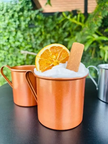 06 Caneca Moscow Mule Alumínio Pintado Linha Premium 350ml