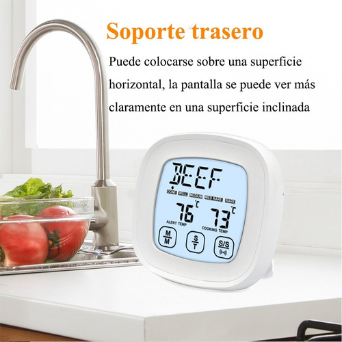 Termometros De Cocina Pantalla Táctil Impermeable P Barbacoa