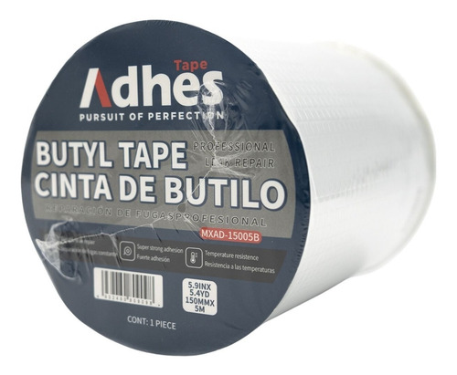 Cinta Butilo Adhes Reparacion Contra Agua 150mm X 5m