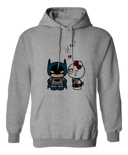 Sudadera Con Gorro Batman Y Hello Kitty Enamorada