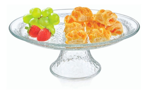  Plato Postre/torta Con Pie T 31,2 Cm  - Libbey Color Agua