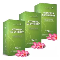 Comprar Kit 3 X D3 Synergy 2000 Ui, K2 Mk7 100mcg Puravida 60 Caps