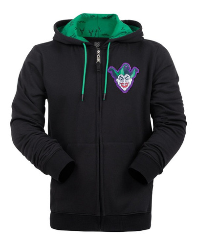 Sudadera Joker Para Caballero Modelo Smjk  Neg L