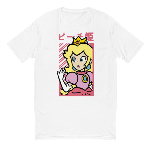 Playera Version Anime Princesa Peaach Novia Mario Bross