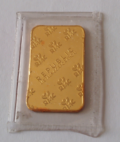 Moneda Lingotito 2,5 Gramos Oro Fino 999,9 Rmc