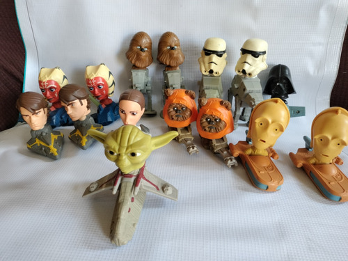 Lote De 15 Figuras De Star Wars Mcdonald's 2008